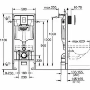 Система инсталляции для подвесного унитаза GROHE Rapid SL 4 в 1, хром (39859000) Система инсталляции для подвесного унитаза GROHE Rapid SL 4 в 1, хром (39859000)