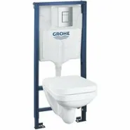 Комплект инсталляции GROHE Solido 4 в 1 с подвесным унитазом и сиденьем (39552000)