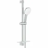 Душевой гарнитур GROHE Tempesta Cube 110 с мыльницей, 2 режима струи, душевая штанга 600 мм, 13,5 л/мин, хром (27928003)