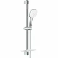 Душевой гарнитур GROHE Tempesta Cube 110 с мыльницей, 3 режима струи, душевая штанга 600 мм, 13,5 л/мин, хром (27929003)
