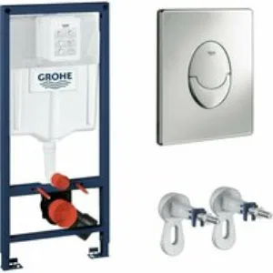 Система инсталляции для унитаза GROHE Rapid SL 3 в 1 с панелью смыва Skate Air, хром (NW0142) Система инсталляции для унитаза GROHE Rapid SL 3 в 1 с панелью смыва Skate Air, хром (NW0142)