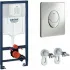 Система инсталляции для унитаза GROHE Rapid SL 3 в 1 с панелью смыва Skate Air, хром (NW0142) Система инсталляции для унитаза GROHE Rapid SL 3 в 1 с панелью смыва Skate Air, хром (NW0142)