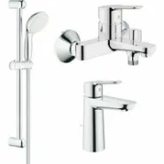 Готовый комплект для ванной комнаты GROHE BauEdge, хром (NB0065)