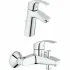 Готовый комплект для ванной комнаты GROHE Eurosmart, хром (NB0066) Готовый комплект для ванной комнаты GROHE Eurosmart, хром (NB0066)