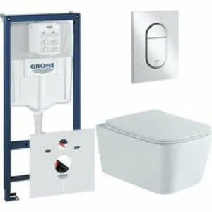 Комплект инсталляции GROHE NW0145/S с унитазом Aquatek ЛИБРА New и сиденьем с микролифтом (NW0162) Комплект инсталляции GROHE NW0145/S с унитазом Aquatek ЛИБРА New и сиденьем с микролифтом (NW0162)