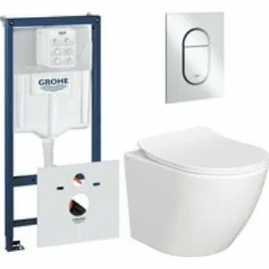 Комплект инсталляции GROHE NW0145/S с унитазом AQUAme AQM2002PRO и сиденьем с микролифтом (NW0183) Комплект инсталляции GROHE NW0145/S с унитазом AQUAme AQM2002PRO и сиденьем с микролифтом (NW0183)