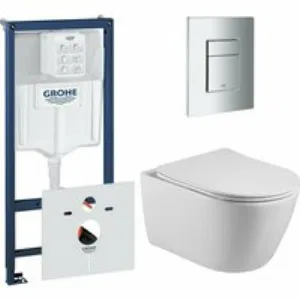 Комплект инсталляции GROHE 38775001 с унитазом Aquatek БЕТТА и сиденьем с микролифтом (NW0186) Комплект инсталляции GROHE 38775001 с унитазом Aquatek БЕТТА и сиденьем с микролифтом (NW0186)