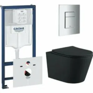 Комплект инсталляции GROHE 38775001 с унитазом Aquatek ВЕГА и сиденьем с микролифтом (NW0189) Комплект инсталляции GROHE 38775001 с унитазом Aquatek ВЕГА и сиденьем с микролифтом (NW0189)