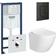 Комплект инсталляции GROHE 38811KF0 с унитазом AQUAme AQM2002PRO и сиденьем с микролифтом (NW0173)