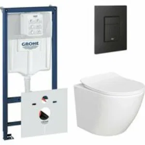 Комплект инсталляции GROHE 38811KF0 с унитазом AQUAme AQM2002PRO и сиденьем с микролифтом (NW0173) Комплект инсталляции GROHE 38811KF0 с унитазом AQUAme AQM2002PRO и сиденьем с микролифтом (NW0173)