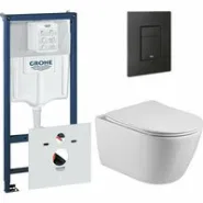 Комплект инсталляции GROHE 38811KF0 с унитазом Aquatek БЕТТА и сиденьем с микролифтом (NW0191)