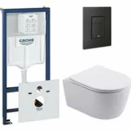 Комплект инсталляции GROHE 38811KF0 с унитазом Aquatek ЕВРОПА New и сиденьем с микролифтом (NW0192)