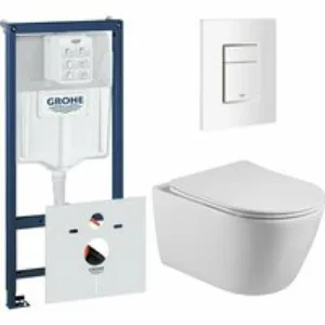 Комплект инсталляции GROHE 38772SH0 с унитазом Aquatek БЕТТА и сиденьем с микролифтом (NW0196) Комплект инсталляции GROHE 38772SH0 с унитазом Aquatek БЕТТА и сиденьем с микролифтом (NW0196)