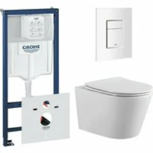 Комплект инсталляции GROHE 38772SH0 с унитазом Aquatek ВЕГА и сиденьем с микролифтом (NW0200) Комплект инсталляции GROHE 38772SH0 с унитазом Aquatek ВЕГА и сиденьем с микролифтом (NW0200)