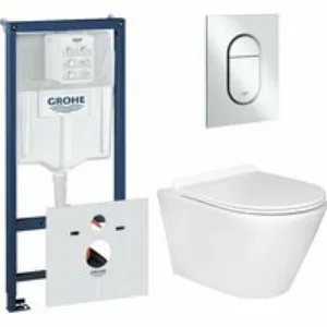 Комплект инсталляции GROHE NW0145/S с унитазом Aquatek АЛЬФА и сиденьем с микролифтом (NW0203) Комплект инсталляции GROHE NW0145/S с унитазом Aquatek АЛЬФА и сиденьем с микролифтом (NW0203)
