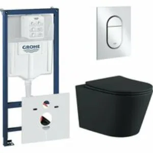 Комплект инсталляции GROHE NW0145/S с унитазом Aquatek ВЕГА и сиденьем с микролифтом (NW0204) Комплект инсталляции GROHE NW0145/S с унитазом Aquatek ВЕГА и сиденьем с микролифтом (NW0204)