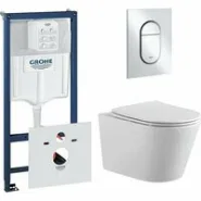 Комплект инсталляции GROHE NW0145/S с унитазом Aquatek ВЕГА и сиденьем с микролифтом (NW0205)