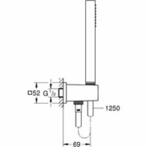 Душевая система GROHE Euphoria Cube со смесителем для душа, хром (NB0067) Душевая система GROHE Euphoria Cube со смесителем для душа, хром (NB0067)