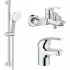 Готовый комплект для ванной комнаты GROHE Tempesta, хром (NB0077) Готовый комплект для ванной комнаты GROHE Tempesta, хром (NB0077)