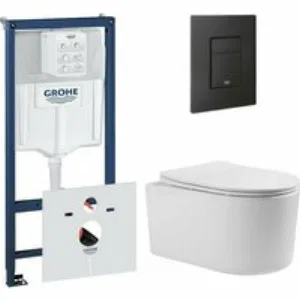 Комплект инсталляции GROHE 38811KF0 с унитазом Aquatek МИЯ и сиденьем с микролифтом (NW0155) Комплект инсталляции GROHE 38811KF0 с унитазом Aquatek МИЯ и сиденьем с микролифтом (NW0155)