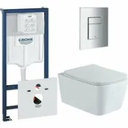 Комплект инсталляции GROHE 38775001 с унитазом Aquatek ЛИБРА New и сиденьем с микролифтом (NW0147)