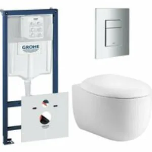 Комплект инсталляции GROHE 38775001 с унитазом Aquatek АЛЬТАИР и сиденьем с микролифтом (NW0149) Комплект инсталляции GROHE 38775001 с унитазом Aquatek АЛЬТАИР и сиденьем с микролифтом (NW0149)