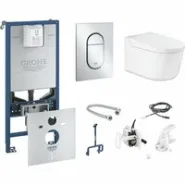 Набор унитаз-биде GROHE Sensia Pro с панелью смыва, системой инсталляции и комплектом для автоматического смыва (120170)