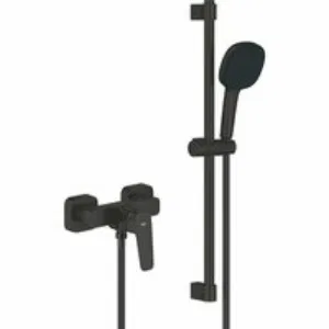 Смеситель для душа GROHE Cubeo с душевым гарнитуром, матовый черный (1018252430) Смеситель для душа GROHE Cubeo с душевым гарнитуром, матовый черный (1018252430)