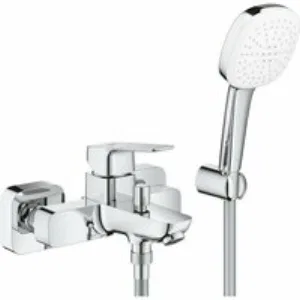 Смеситель для ванны GROHE Cubeo с ручным душем, хром (1018140000) Смеситель для ванны GROHE Cubeo с ручным душем, хром (1018140000)