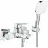 Смеситель для ванны GROHE Cubeo с ручным душем, хром (1018140000) Смеситель для ванны GROHE Cubeo с ручным душем, хром (1018140000)
