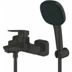 Душевая система GROHE Cubeo со смесителем для ванны, черный матовый (1018142430) Душевая система GROHE Cubeo со смесителем для ванны, черный матовый (1018142430)