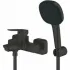 Душевая система GROHE Cubeo со смесителем для ванны, черный матовый (1018142430) Душевая система GROHE Cubeo со смесителем для ванны, черный матовый (1018142430)