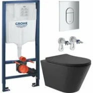 Комплект инсталляции GROHE Rapid SL NW0145/S с унитазом Aqueduto CONE CON0140 и сиденьем с микролифтом (NW0207)