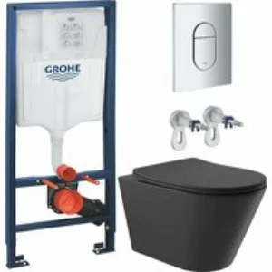 Комплект инсталляции GROHE Rapid SL NW0145/S с унитазом Aqueduto CONE CON0140 и сиденьем с микролифтом (NW0207) Комплект инсталляции GROHE Rapid SL NW0145/S с унитазом Aqueduto CONE CON0140 и сиденьем с микролифтом (NW0207)