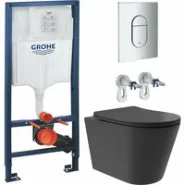 Комплект инсталляции GROHE Rapid SL NW0145/S с унитазом Aqueduto CONE Plus CONT0240 и сиденьем с микролифтом (NW0213)
