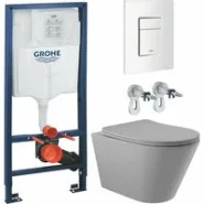 Комплект инсталляции GROHE Rapid SL 38772SH0 с унитазом Aqueduto CONE CON0130 и сиденьем с микролифтом (NW0216)