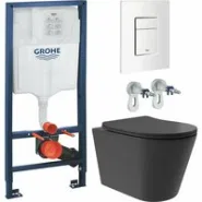 Комплект инсталляции GROHE Rapid SL 38772SH0 с унитазом Aqueduto CONE Plus CONT0240 и сиденьем с микролифтом (NW0223)