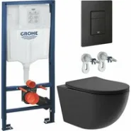 Комплект инсталляции GROHE Solido 38811KF0 с унитазом Aqueduto OVO OVO0140 и сиденьем с микролифтом (NW0231)