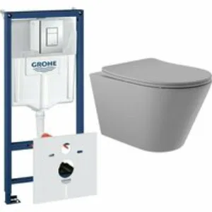 Комплект инсталляции GROHE Rapid SL 38775001 с унитазом Aqueduto CONE CON0130 и сиденьем с микролифтом (NW0236) Комплект инсталляции GROHE Rapid SL 38775001 с унитазом Aqueduto CONE CON0130 и сиденьем с микролифтом (NW0236)