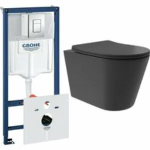 Комплект инсталляции GROHE Rapid SL 38775001 с унитазом Aqueduto CONE Plus CONT0240 и сиденьем с микролифтом (NW0243) Комплект инсталляции GROHE Rapid SL 38775001 с унитазом Aqueduto CONE Plus CONT0240 и сиденьем с микролифтом (NW0243)