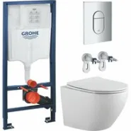 Комплект инсталляции GROHE Rapid SL NW0145/S с унитазом Aquatek ЕВРОПА AQ1901-00 и сиденьем с микролифтом (NW0246)