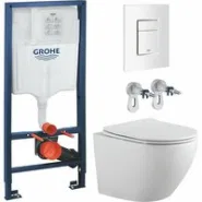 Комплект инсталляции GROHE Rapid SL 38772SH0 с унитазом Aquatek ЕВРОПА AQ1901-00 и сиденьем с микролифтом (NW0252)