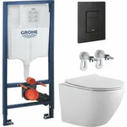 Комплект инсталляции GROHE Solido 38811KF0 с унитазом Aquatek ЕВРОПА AQ1901-00 и сиденьем с микролифтом (NW0258)
