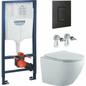 Комплект инсталляции GROHE Solido 38811KF0 с унитазом Aquatek ЕВРОПА AQ1901-MW и сиденьем с микролифтом (NW0259) Комплект инсталляции GROHE Solido 38811KF0 с унитазом Aquatek ЕВРОПА AQ1901-MW и сиденьем с микролифтом (NW0259)