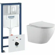 Комплект инсталляции GROHE Rapid SL 38775001 с унитазом Aquatek ЕВРОПА AQ1901-00 и сиденьем с микролифтом (NW0264)