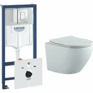 Комплект инсталляции GROHE Rapid SL 38775001 с унитазом Aquatek ЕВРОПА AQ1901-MW и сиденьем с микролифтом (NW0265)