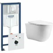 Комплект инсталляции GROHE Rapid SL 38775001 с унитазом Aquatek КЛАССИК AQ1112T-00 и сиденьем с микролифтом (NW0268)