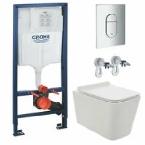 Комплект инсталляции GROHE Rapid SL NW0145/S с унитазом AQUAme AQM2003 и сиденьем с микролифтом (NW0275) Комплект инсталляции GROHE Rapid SL NW0145/S с унитазом AQUAme AQM2003 и сиденьем с микролифтом (NW0275)
