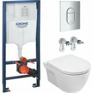 Комплект инсталляции GROHE Rapid SL NW0145/S с унитазом AQUAme AQM2011 и сиденьем с микролифтом (NW0278)