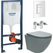 Комплект инсталляции GROHE Rapid SL 38772SH0 с унитазом AQUAme AQM2002MGR и сиденьем с микролифтом (NW0285)